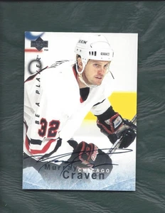 1995 BAP hockey card #S46 Murray Craven Chicago Blackhawks signed NM - Picture 1 of 2