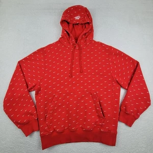 Nike Hoodie Herren Small rot weiß Swoosh CJ5405-657 Pullover Sweatshirt Logo - Bild 1 von 10