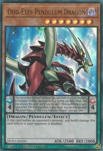 Odd-Eyes Pendulum Dragon - DUPO-EN105 - Ultra Rare - Limited Edition - Near Mint - Image 1 of 1