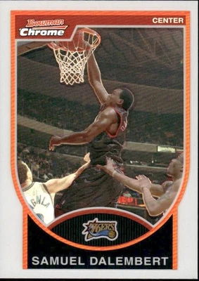 2007-08 Bowman Draft Picks & Stars refractor cromado/299 Samuel Dalembert #71 Foto 1 de 2