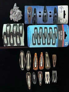 Lot of 25+ Hair Barrette Clip Snap Clips Vintage to Now New & Pre-owned - Picture 1 of 17