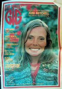 The Music Gig Marzo 1976 Joni Mitchell The Who Lou Reed Scientology Alice Cooper - Imagen 1 de 4