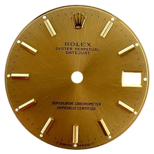 Genuine Rolex Oyster Perpetual Datejust 31mm Dial Champagne Gold 68273 68278 - Picture 1 of 4