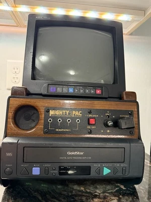 复古 KEC 移动应用程序 Mighty Pac 电视 VCR 组合 9BNL/2 - 请阅读 — 第 1/4 张图片