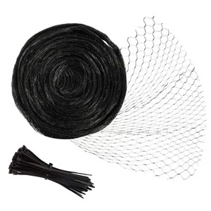 Bird Netting, 13 x 33 Feet Reusable Heavy Duty Fruit Tree Net with 50 Pcs Cab... - Picture 1 of 8
