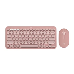 Slim Bluetooth Keyboard Mouse Combo Portable Quiet Design Colorful Wireless - Picture 1 of 11
