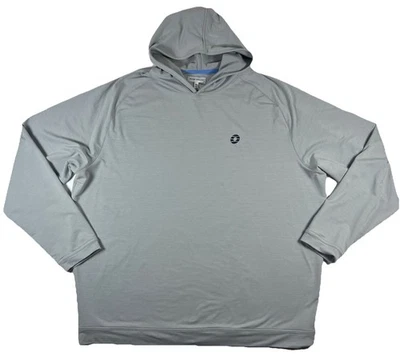 PETER MILLAR CROWN SPORT PERFORMANCE HOODIE GRAY GALE 2XL - Image 1 of 4