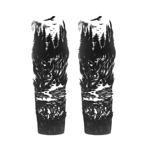 2pcs Motorcycle Front Fork Skull Decals Graphic Stickers For Harley Honda Suzuki - Bild 1 von 7