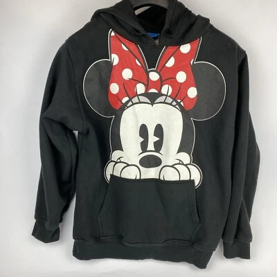 Disney Minnie Mouse Sudadera Suéter Sudadera con Capucha Niños 4/6 Pequeña Negra Foto 1 de 3