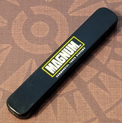 Flip It Sliding Knife Made In USA Magnum Advertising Vintage Single Blade Folder - Image 1 of 4