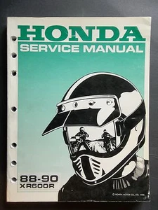 XR600R 1988 1989 1990 XR600R XR600 R XR 600 R Original Service Shop Manual - Foto 1 di 4