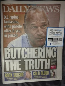 OJ SIMPSON CHESTER BENNINGTON DEAD LINKIN PARK NY DAILY NEWS 7/21/17 Madonna - Imagen 1 de 12