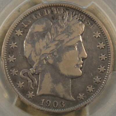 1903-O Barber Half Dollar 50c PCGS Certified VF20 - Image 1 of 4