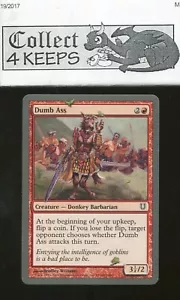 Magic the Gathering Unhinged: Dumb Ass (Red Light Play) - Picture 1 of 2