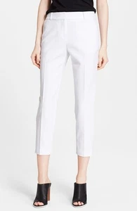 NWT Kate Spade Margaux Crop Pants White $248 - 0 - Picture 1 of 3