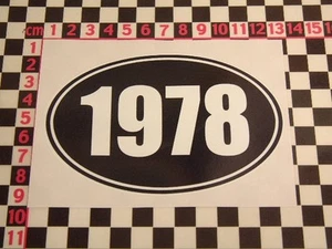 1978 Year Sticker - MGB Mini Escort Cortina Viva Allegro Marina Maxi Birthday - Imagen 1 de 1