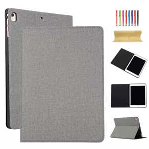 For iPad 7th Gen 10.2''/6th/Mini 5/4/Air 3/2 Leather Slim Shell Stand Case Cover - Picture 1 of 34