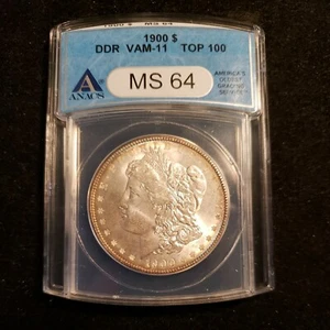 1900-P Morgan VAM-11, MS-64, ANACS holder. Top 100. (AN-001) - Picture 1 of 5