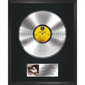 Madonna - Wie eine Jungfrau / LP Platin 12" / Souvenir im schwarzen Rahmen / Memorabilia - Bild 1 von 6