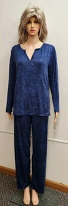 CC California New Size Medium Loungewear Navy Blue Buttery Soft KK-12 - Picture 1 of 8