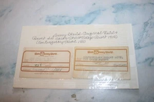 Vintage 1980-82 WDW Hotel and Resort ID Cards for Village resort & Contemporary - Picture 1 of 1