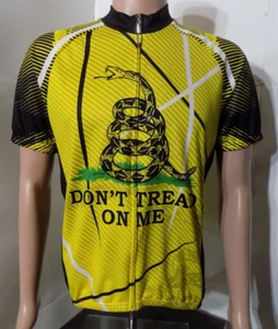 Don't Tread On Me Full Length Zip Cycling Jersey (Large) 83 Sportswear Pockets - Picture 1 of 4