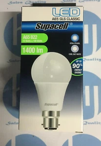 Supacell 15w=100w LED GLS CLASSIC A65 BC B22 1400 lumen bianco freddo - Foto 1 di 5