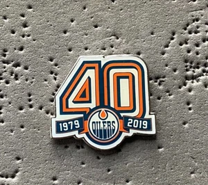 Edmonton Oilers 40th Anniversary 1979-2019 NHL Hockey Pin - Bild 1 von 2