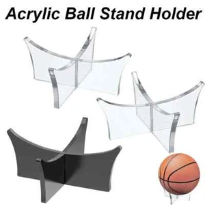 Acrylic Ball Stand Holder Display Football Basketball Soccer Volleyball 2PCS - Picture 1 of 7