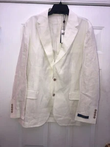 NWT POLO RALPH LAUREN 100% LINEN CREAM BLAZER JACKET SIZE XL - Picture 1 of 9