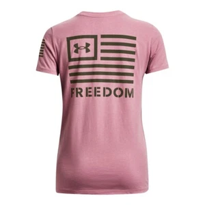 Under Armour 1370819 Women's UA Freedom Banner Short Sleeve Tee Graphic T-Shirt - Picture 1 of 34