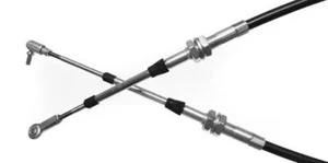 Cables, Push-Pull, 1/4-28, 96 inches Long, Bulkhead Bulkhead Style 3in travel - Picture 1 of 2