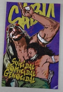Sabu Signed 11x17 Pro Wrestling Photo Art Drawing ECW Wrestler WWE Autograph - Picture 1 of 3