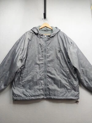 Chaqueta cortavientos Beverly Hills Polo Club para hombre XXL gris con capucha cremallera completa  Foto 1 de 4