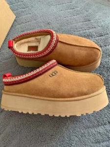 UGG Tazz Platform Slippers Mustard Seed, Chestnut and Black (Multiple sizes) - Picture 1 of 3