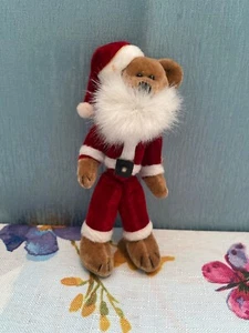 Mini Bearington Santa Bear With Beard and Movable Limbs 5” - Picture 1 of 3