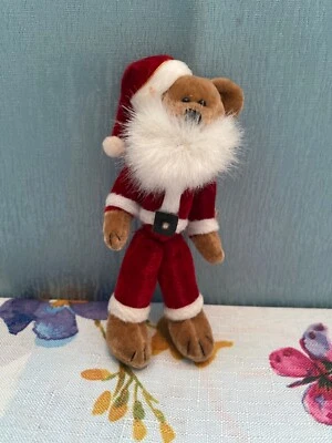 Mini Bearington Santa Bear With Beard and Movable Limbs 5” - Image 1 of 3