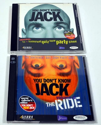 Two You Don't Know Jack CD's - The Ride has 2 CD's & The Party Game has 1 CD - Image 1 of 2