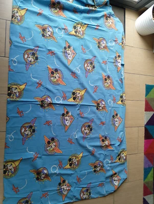 Housse de couette Mickey Minnie CTI vintage duvet cover Disney lit aviateur - Photo 1/3