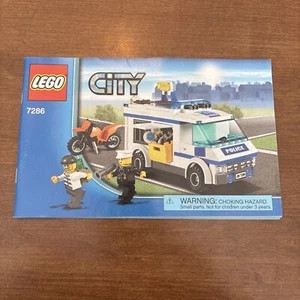 Lego City 7286 Police Prisoner Transport Instruction Manual Booklet Only 2011 - Picture 1 of 2