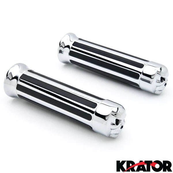 Par de empuñaduras de motocicleta de 1" para Yamaha V-Star Vstar V Star XVS 1100 personalizadas Foto 1 de 4