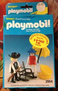 WESTERN NEW! Playmobil 2954 Sheriff and his Wife umbrella rocking chair - Picture 1 of 4