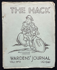 1942 WW2 Belfast Air Raid Warden Handmade Journal, Ballyhackamore Sub-District