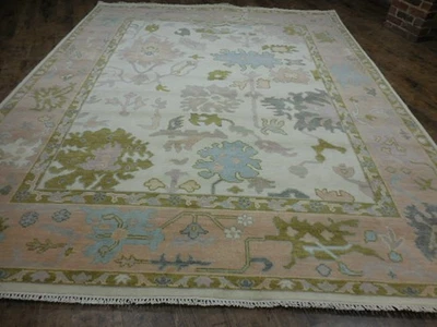 Turkish Oushak Rug,Modern Multicolored Area Rug, Handmade Bohemian Rug 8x10 Ft - Image 1 of 4