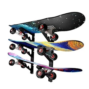 Skateboard Wall Mount Rack Board Display Wall Holder,Adjustable Storage 3 PACK - Picture 1 of 8