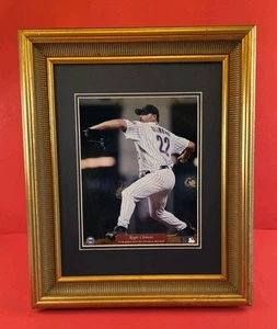 HOUSTON ASTROS Roger Clemens Framed Photo 8"x10" First Baseball Game April 2004 - Picture 1 of 13
