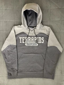 Maryland Terrapins Terps Under Armour grau Hoodie Loose Fit Sweatshirt Herren L - Bild 1 von 9
