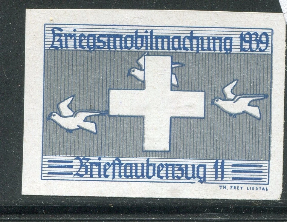 Suiza Soldado Militar Suizo c Brieftaubendienst Carrier Paloma #16 MNH 5 Foto 1 de 1