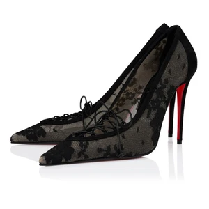 CHRISTIAN LOUBOUTIN Pumps Km Spitze Schwarz 100 mm Neu - Bild 1 von 5