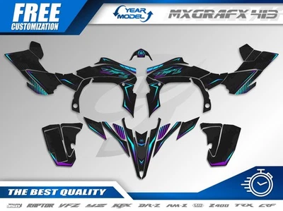 Graphics Kit for YAMAHA YFZ 450R 2009 2010 2011 2012-2013 graphics kit stickers - Image 1 of 4